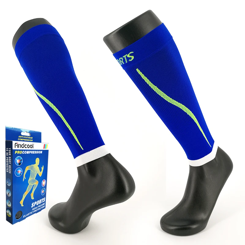 

Findcool 1 Pair Graduated Pressure Knee High Socks Compression Leg Calf Women Stockings for Shin Splint Men Calf Pain Relief