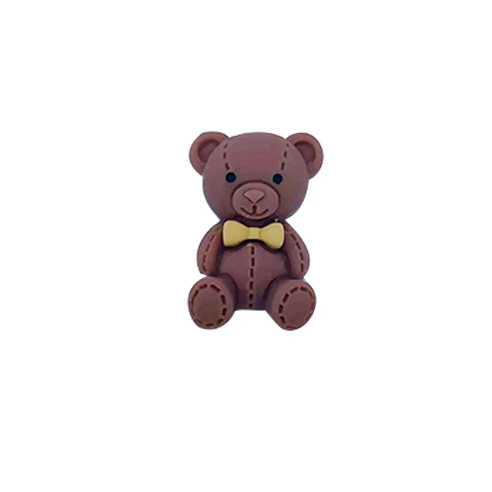 1PCS Resin Cute Cartoon Animals Fridge Magnetic Sticker Lovely Colorful Rabbit Bear Collar Bow Refrigerator Magnet Children Gift - купить по