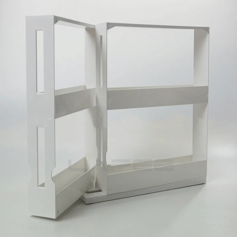 Многофункциональное хранение стеллаж вращающийся полка двуспальный-уровневый