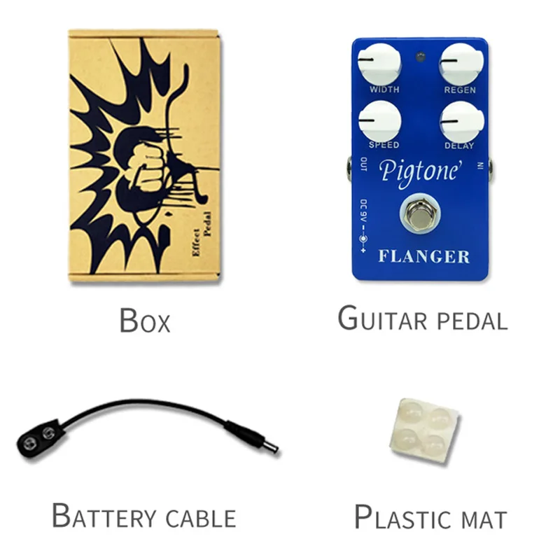Pigtone PP-16 flanger гитарный эффект педаль Акустическая Электрогитара аксессуары эффекты Педали настоящий обход