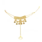 Браслет с монетами Ethlyn для женщин, ювелирные изделия Среднего Востока, исламский, мусульманский, арабский, браслеты из монет, золотой цвет, подарок на день рождения B76