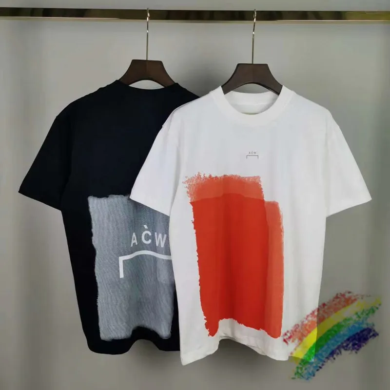 

Новая холодная стена * футболка для мужчин и женщин 1:1 Высококачественная футболка с рисунком граффити ACW из хлопка