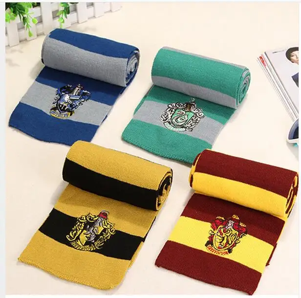 Лучший подарок школьный шарф шарфы Гриффиндор Слизерин Hufflepuff Ravenclaw шарфы маскарадные костюмы подарок на Хэллоуин Гермиона шарф