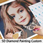 YIKELA фото на заказ DIY Алмазная картина крестиком 5D полностью квадратная круглая дрель Портрет семья дети вышивка Настенная живопись