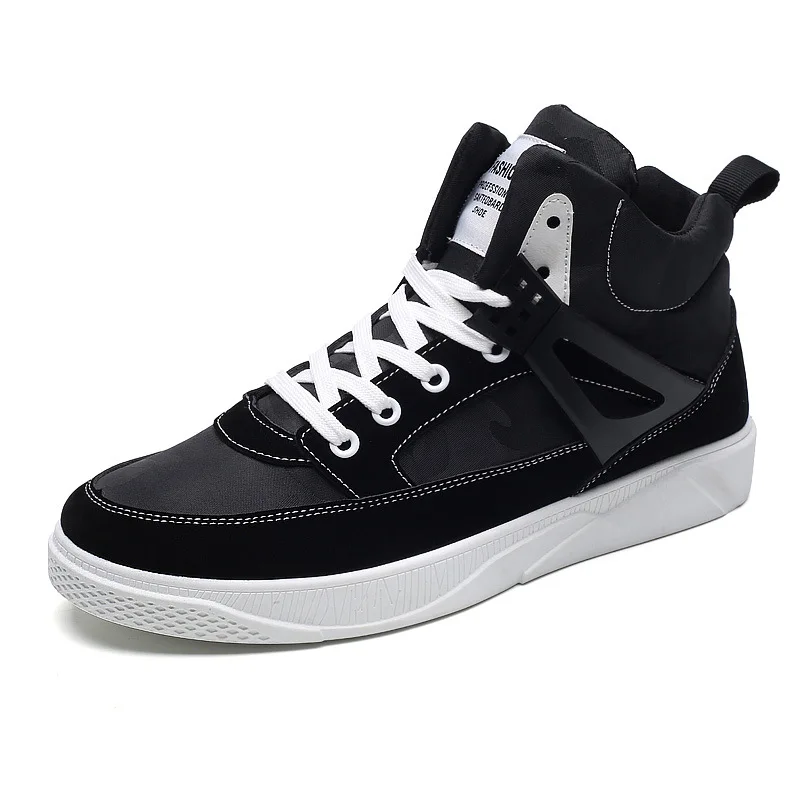 Мужская обувь Новинка 2019 года Вулканизированная Теплая с высоким берцем