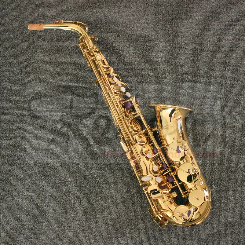 

Weifang Rebon Brass body Eb Key cheap Saxophone