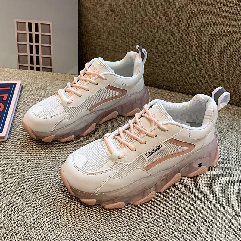 

Women Shoes Flats Fashion Casual Ladies Lace-Up Mesh Breathable Female Sneakers 2020 New Shoes Woman Zapatillas Mujer Feminino