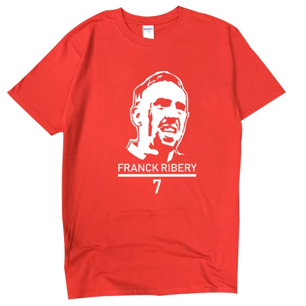 Новая модная футболка Franck Ribery 7 хлопковая Футболка с круглым вырезом и короткими