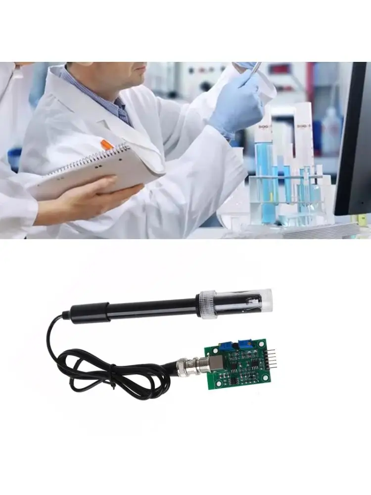 

PH 0-14 Value Detection Sensor PH Value Test Monitoring Module Electrode Probe