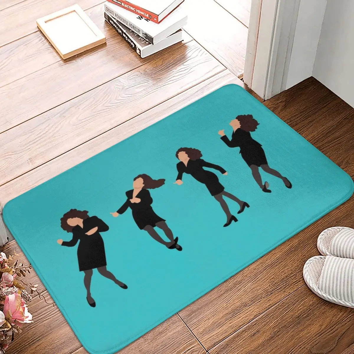 

Little Kicks Doormat Carpet Mat Rug Polyester Anti-slip Floor Decor Bath Bathroom Kitchen Bedroom 40x60