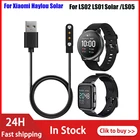Зарядная док-станция для умных часов, магнитный USB-кабель для зарядки, шнур, провод для Xiaomi Haylou Solar LS05LS02LS01, спортивные умные часы