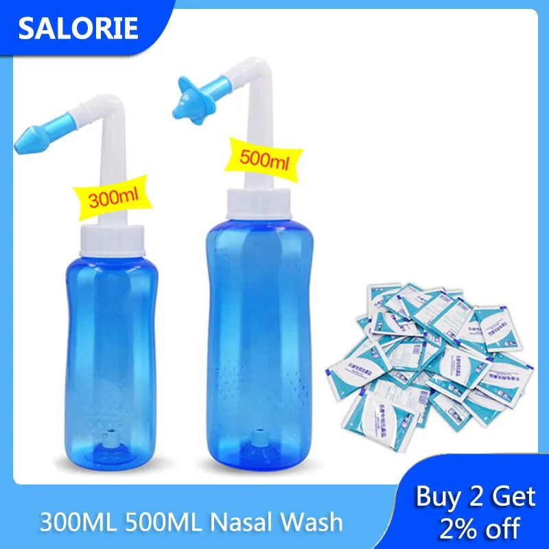 300 мл 500 носовая стирка с соляным моющим средством для носа аллергический ринит