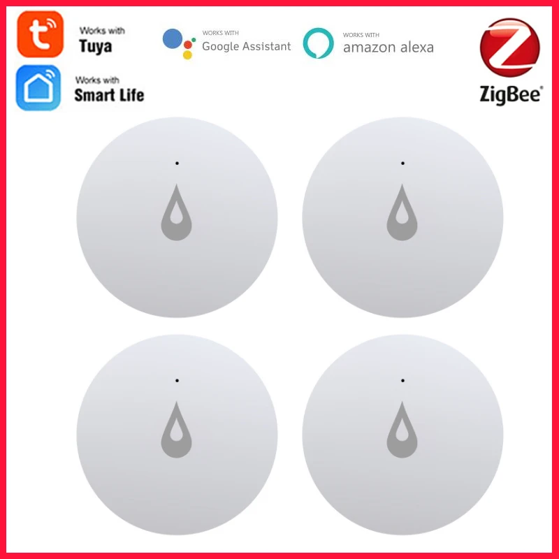 

Детектор утечки воды ZigBee TUYA, датчик наводнения, резервуар для воды с сигнализацией, удаленный мониторинг через приложение