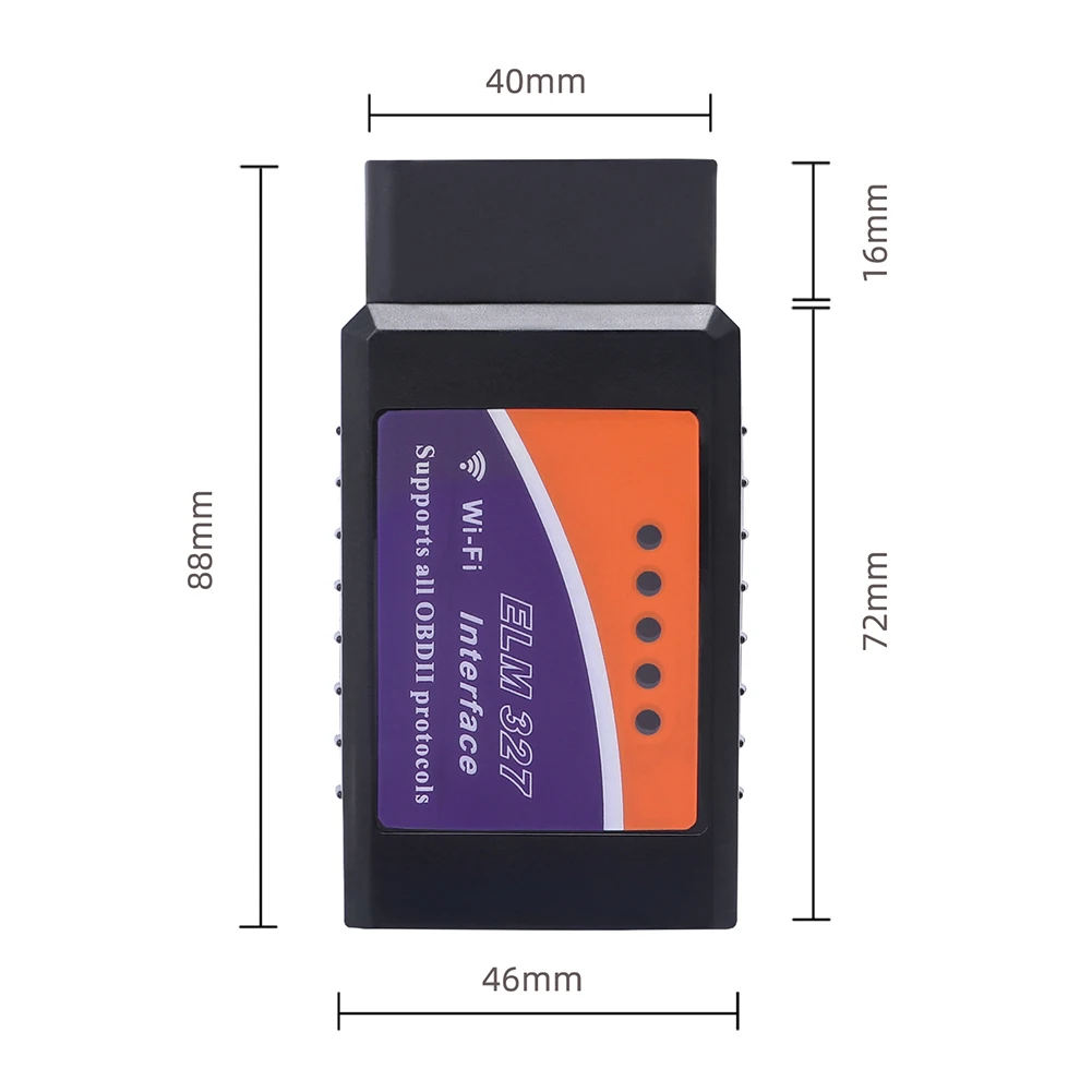 

VODOOL ELM327 Car WiFi OBD 2 II Car Scanner OBDII Code Reader OBD2 Auto Diagnostic Tools Car ELM 327 Tester for iOS Android PC