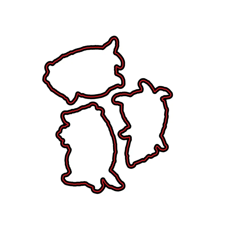 

BADGER BESTIES cutting dies and stamps scrapbook dariy decoration stencil embossing template diy greeting card handmade 2021