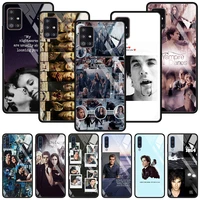 the vampire diaries tempered glass cover for samsung galaxy a51 a71 a91 a72 a52 a81 a41 a31 a21 a21s m51 m31 m21 shell case