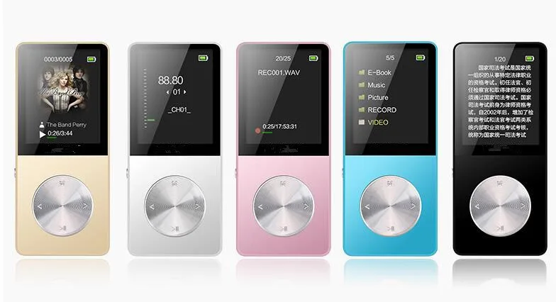 

2021 Aluminum Alloy 8GB 16GB 32GB MP3 Player with Built-in Speaker FM BOOK HIFI player Walkman video Lossless music mp 3 player
