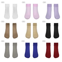 1 pair ankle sheer silk short stockings sexy oily silky seamless non marking ultra thin transparent high elastic tube socks