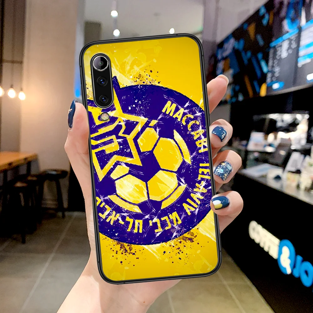 

Football Maccabi Tel Culb Phone Case For Xiaomi Mi Note 10 A3 9 MAX 3 A2 8 9 Lite Pro Ultra black Cell Fashion Prime Silicone