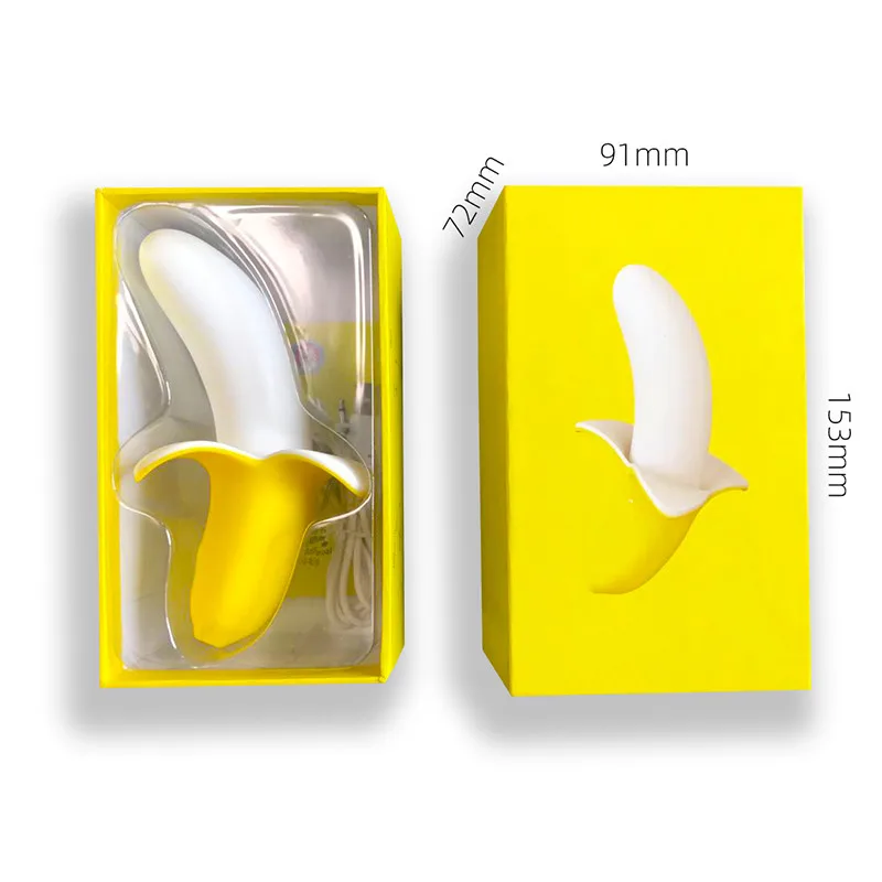 Женский Вибратор GUIMI симпатичный банан 9 скоростей вибрирующий точка G оргазм