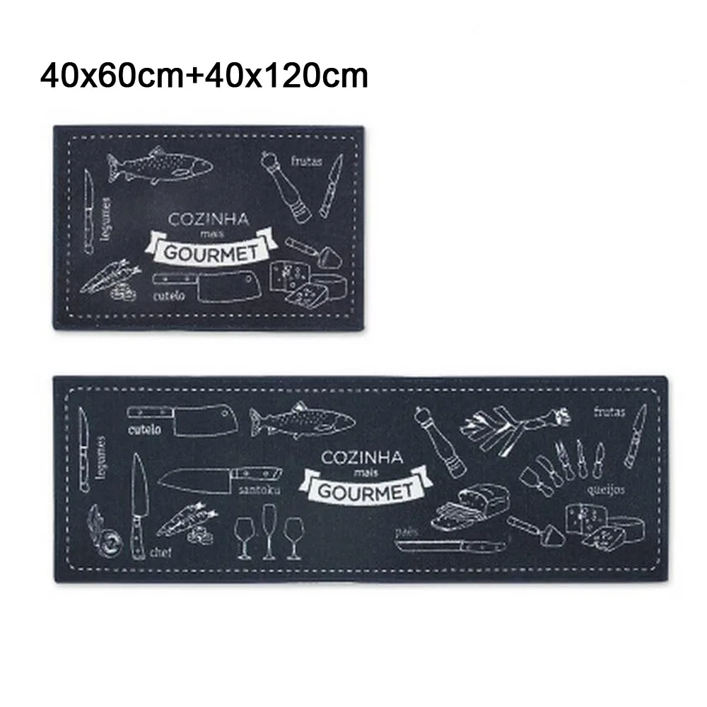 kitchen 2pcs Противоскользящий коврик для дома и кухни, коврик для ванной комнаты, коврик для прихожей, балкона, сада, отеля, коврик для спальни, коврик для машинной стирки - Цвет: kitchen 2pcs
