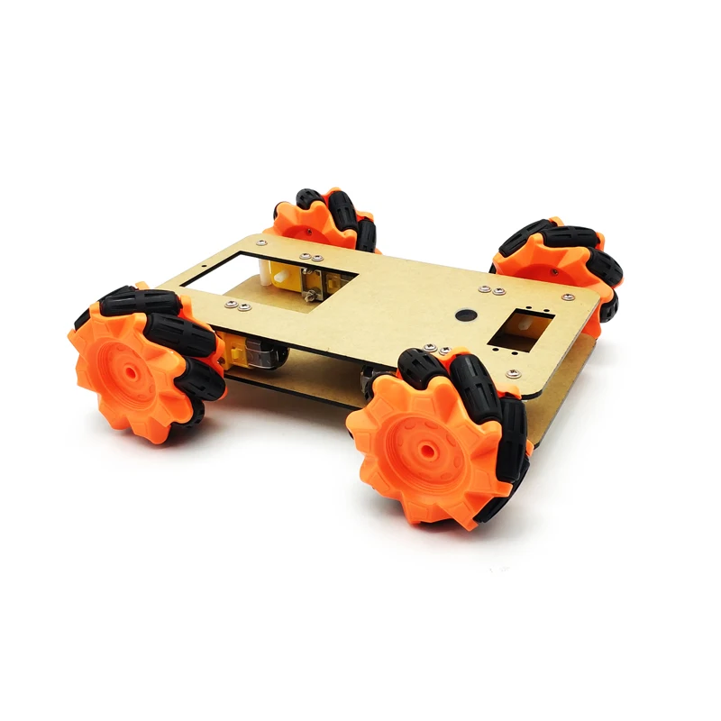 Дешевая всенаправленная Роботизированная Автомобильная шасси Mecanum с мотором TT 4