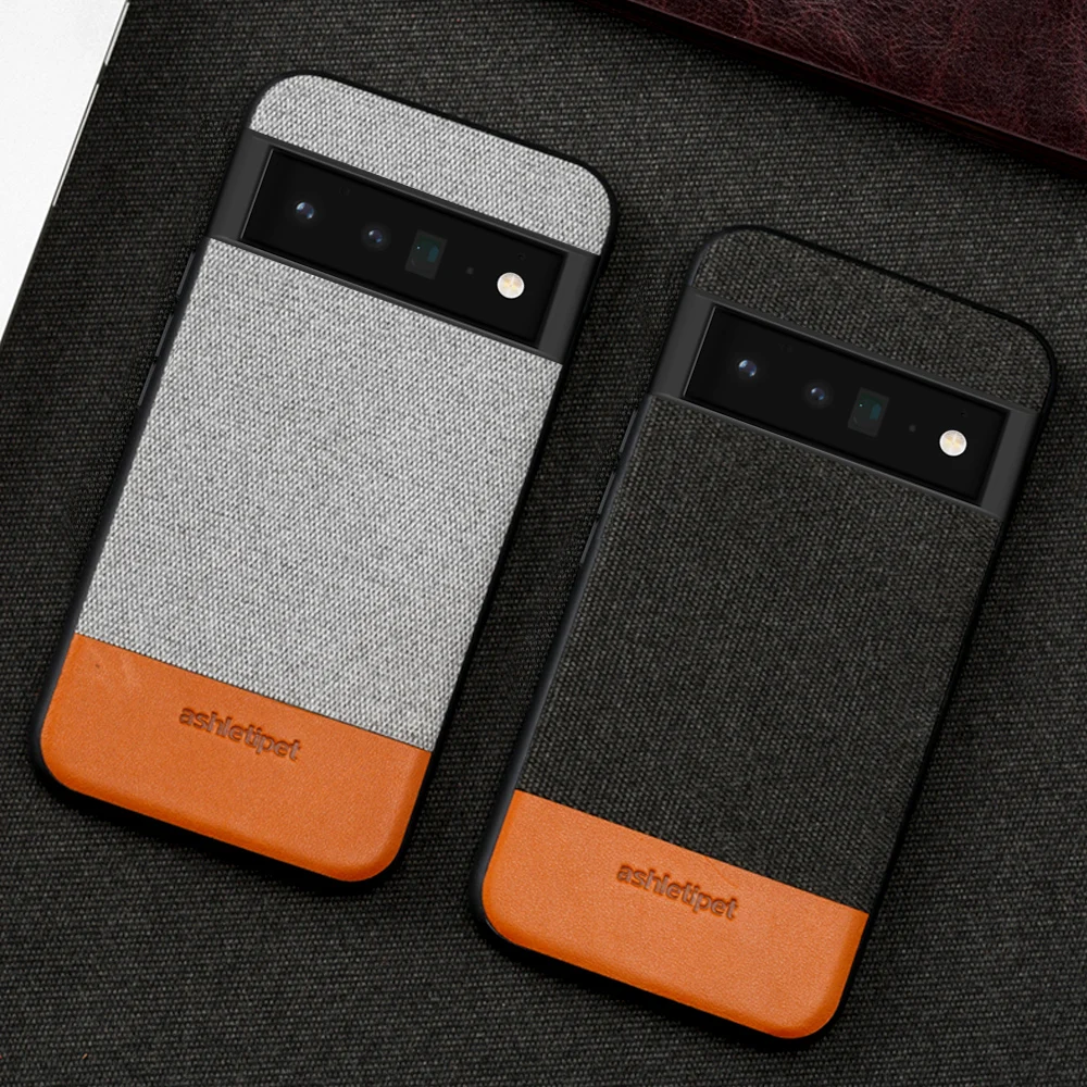 LANGSIDI Man Canvas Leather Magnetic Phone Case For Google Pixel 7 6 Pro 6A 5 4A 5g 5A shockproof Protective Cover For Pixel 6A