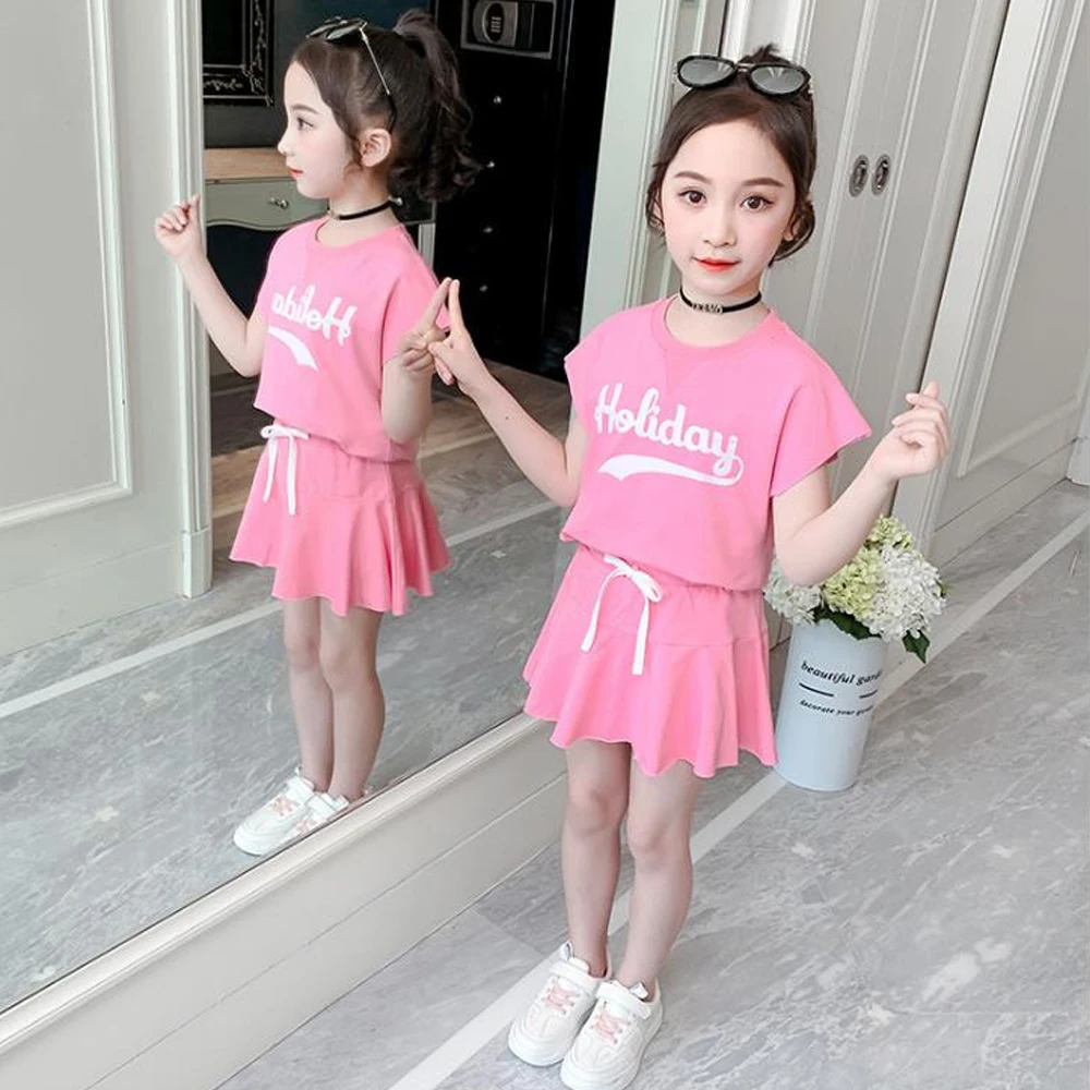 Одежда для девочек детская одежда летняя новая Футболка с рукавами реглан и