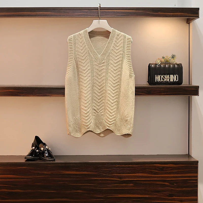 Костюм толстой сестры 2009 осенний костюм новый свитер жилет аналогичный платью