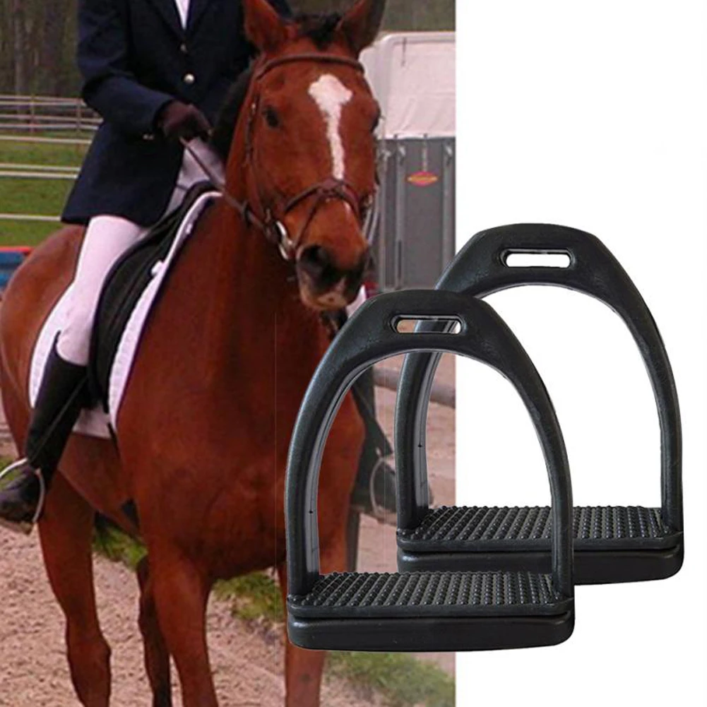 

2pcs Children Adults Durable Horse Riding Stirrups 2 Sizes for Horse Rider Lightweight Wide Track Anti Slip Equestrian Shipping