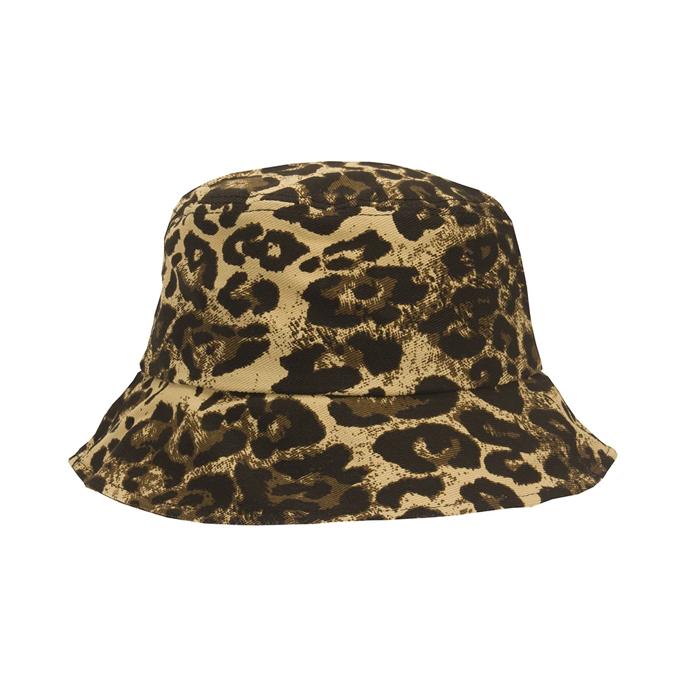 Панама женская в японском стиле ретро с леопардовым принтом шляпа Корейском для