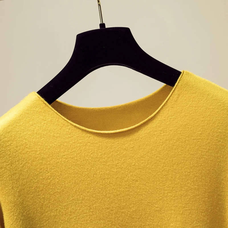 

BOBOKATEER O-neck Fall Winter Sweter Damski Pullover Womens Sweaters 2020 Solid Pull Femme Hiver Autumn Clothes Truien Dames