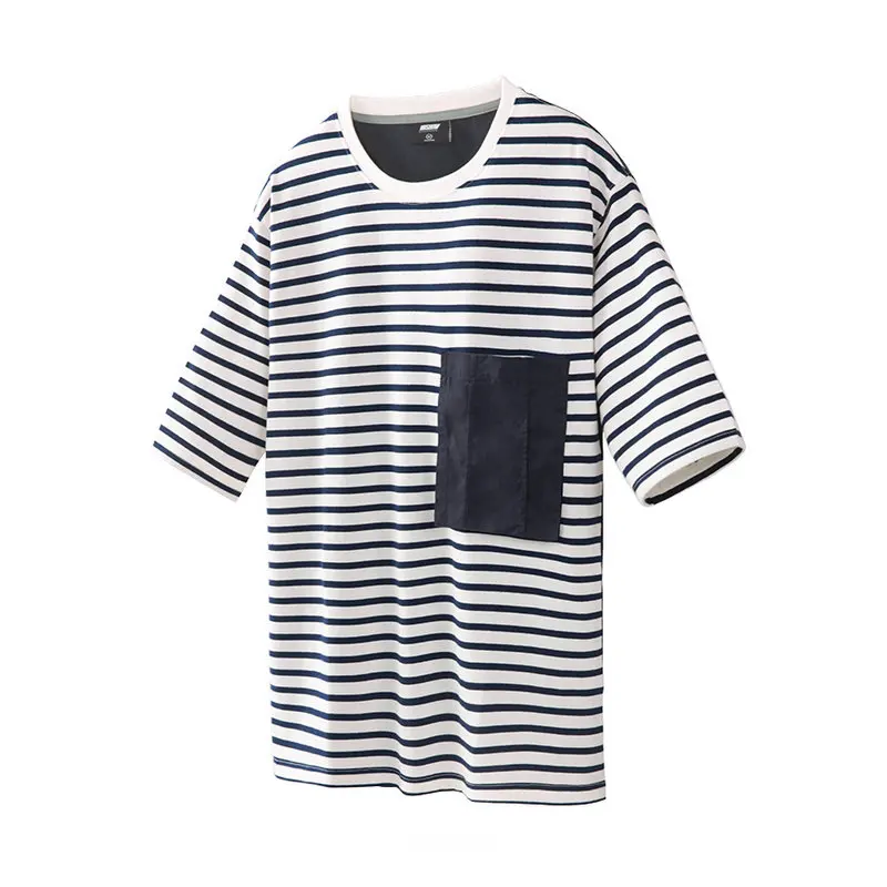 VIISHOW уличная полосатый Для мужчин футболки Марка Повседневное хлопок половина