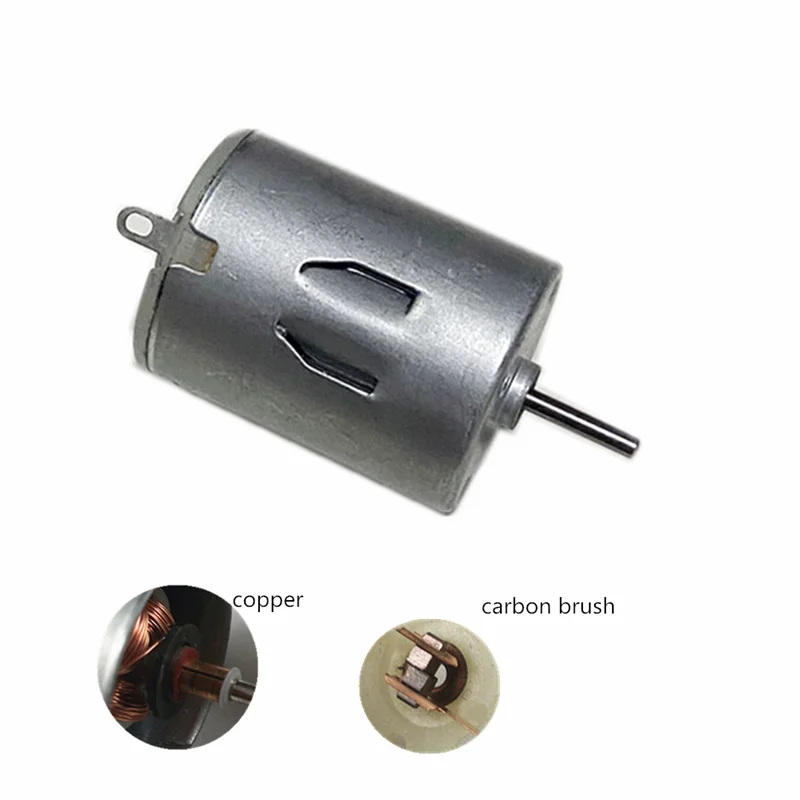 Щеточка из углеродного волокна с маленьким двигателем постоянного тока 280 3-12 В