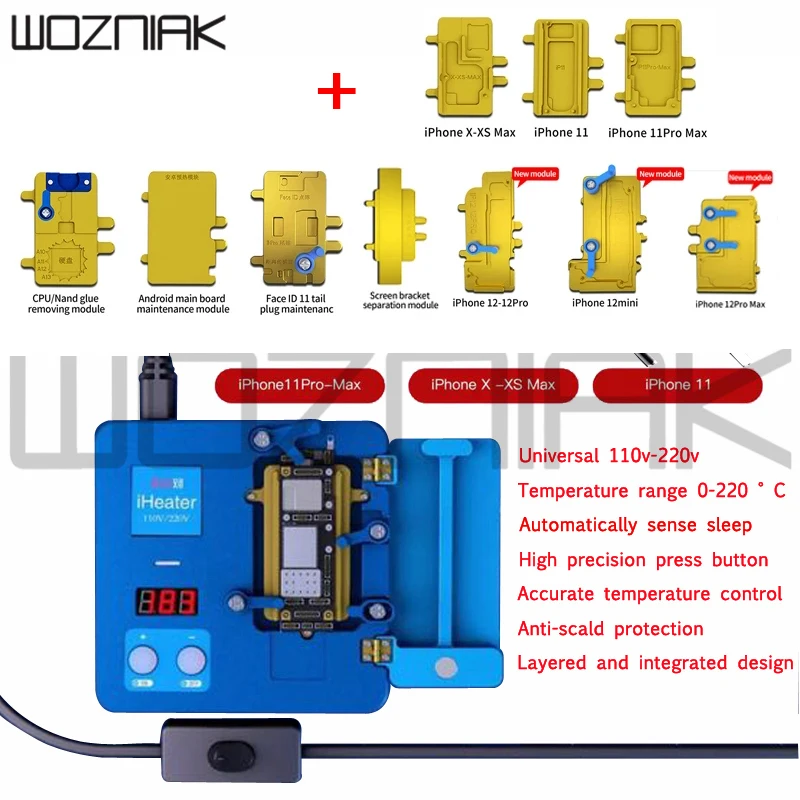 Плата нагревательная JC iheater для Iphone 12 Pro X XS XSMAX | Инструменты