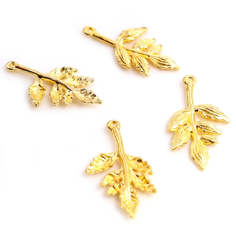 30x17mm 20pcs Antique Gold Bronze Plated Tree Leaf Handmade Charms Pendant:DIY for bracelet necklace | Украшения и аксессуары