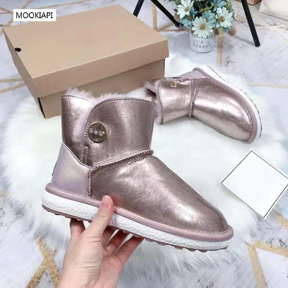 2019 г. Зимние сапоги высокого качества в европейском стиле натуральная кожа 100%