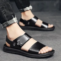 mens new summer mens open toed sandals fashion trend beach shoes slippers mens sandals mens sandals summer leather sandals