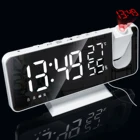 Электронные настольные часы, дисплей влажности USB, прочный проекционный будильник для умного дома, FM-радио, время, проектор