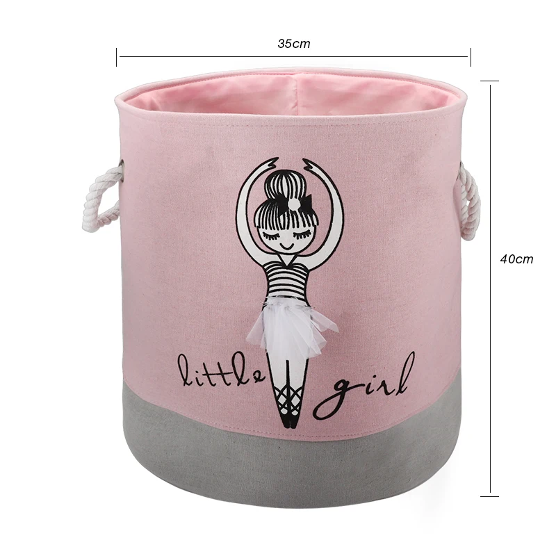 Складная розовая корзина для белья грязной одежды балетная сумка девушек
