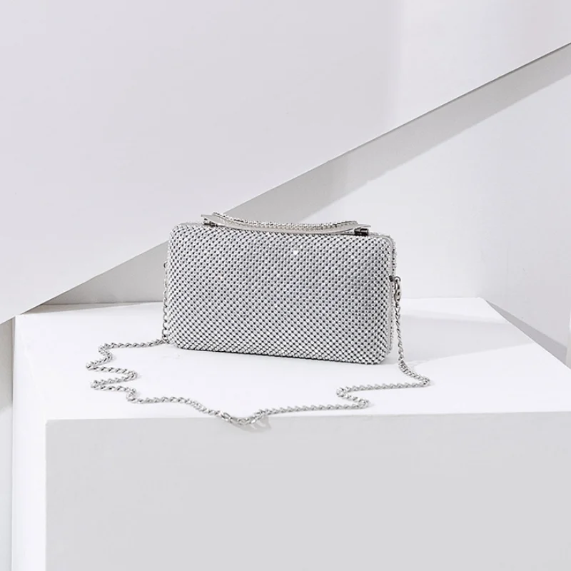 

Women Diamond Shiny Dinner Bag Luxury Quality Banquet Bag Ladies Wild Party Bag Clutch Shoulder Crossbody Bags Minaudiere