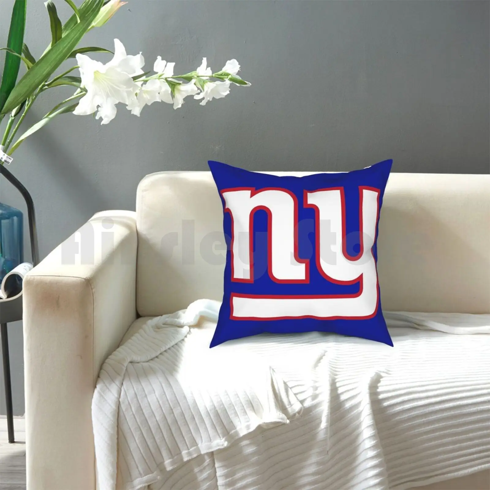 Гигантская подушка для американского футбола Нью-Йорка мягкий чехол с рисунком