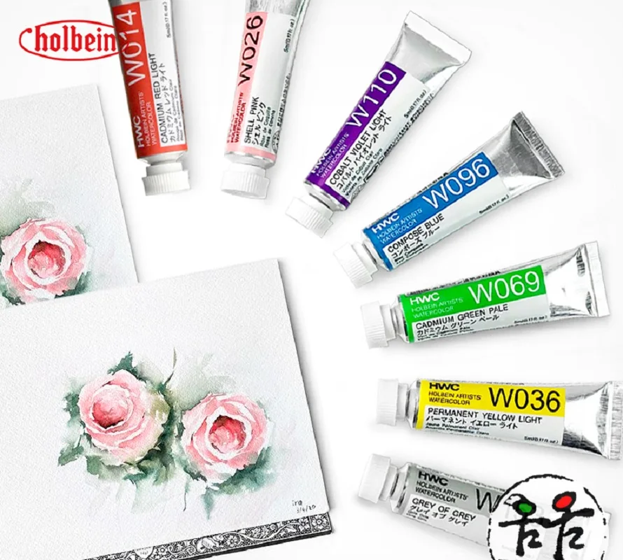 

Оригинальная прозрачная акварельная картина Holbein 108 цветов artist master 5 мл