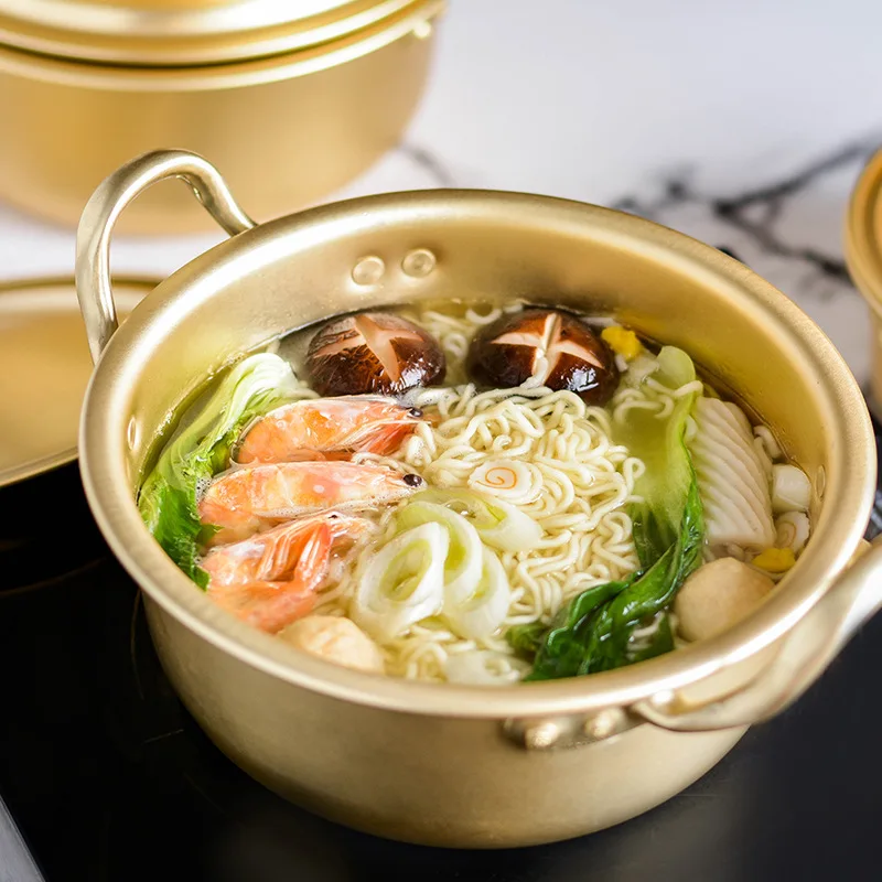 ICESTCHEF корейский стиль Ramen горшок из алюминиевого сплава суповый мгновенная лапша