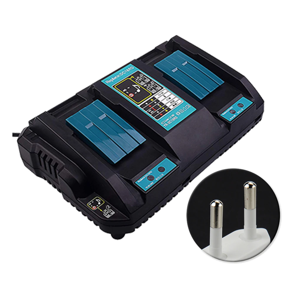 14.4V 18V USB Output Vehicle Power Tool Rapid Dual Port Li-ion Battery Charger Durable Circuit Protection Auto For Makita DC18RD |