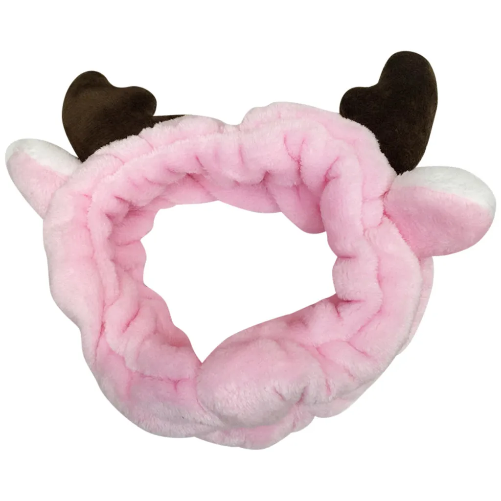 

Fashion Women Cute Big Ears Antler Comfortable Wash Face Bathe Hair Holder Elastic Headband Girls Hairbands Hair Accessories #p