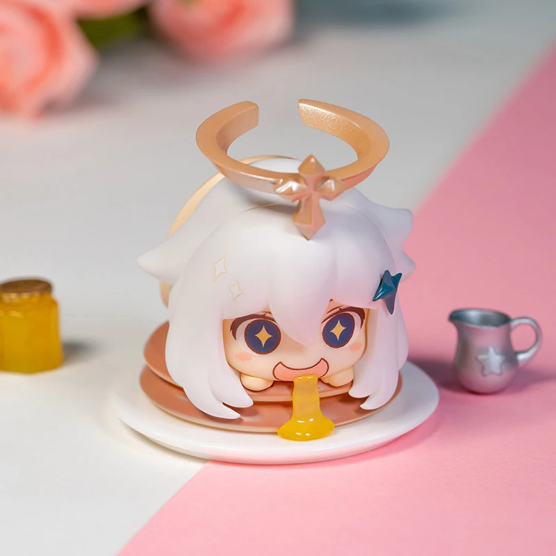 

Новинка, игрушки Genshin Impact Paimon с едой, искусственные игрушки, аниме фигурка, сюрприз, загадочная коробка, модель, подарки на день рождения