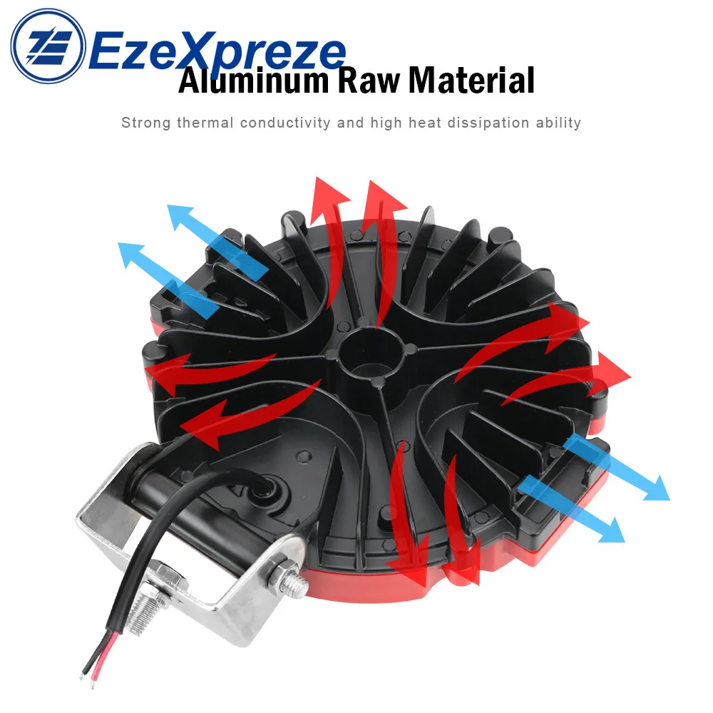1 шт. 7 дюймов Светодиодная рабочая фара бар 12V 24V 51 Вт 4х4 аксессуары для