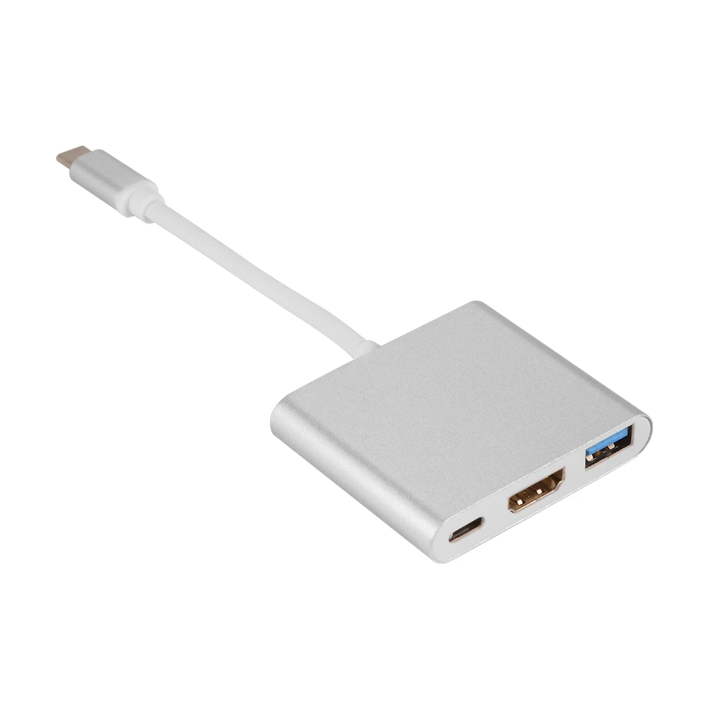 

3in1 Type-C 3.1 to USB 3.0 HUB HDMI OTG Adapter Cable+USB-C Charging Port#50