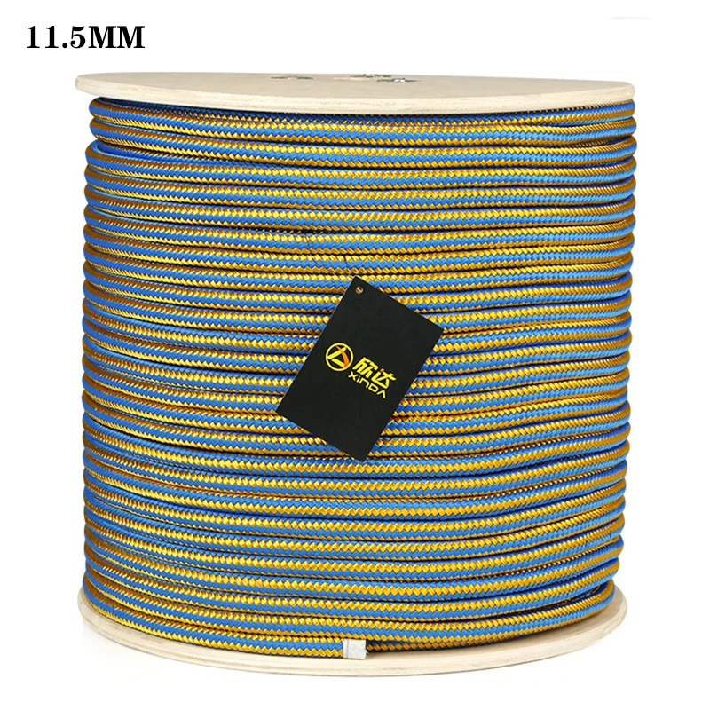 Blue Yellow 10 м высокая прочность Escalada Паракорд скалолазание дерево веревка шнур Паракорд безопасности джунгли пересечение веревка выживания аксессуары - Цвет: Blue Yellow